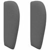 vidaXL Oreja de cabecero Gris Tenue 40 x 23 x 6 cm tela
