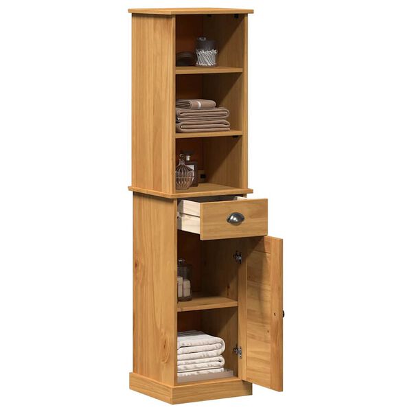 vidaXL Juego de muebles de ba&ntilde;o VIGO 2 pcs Marr&oacute;n y Marr&oacute;n Miel