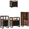 vidaXL Juego de muebles de ba&ntilde;o 4 pcs Madera s&oacute;lida recuperada