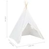 vidaXL Tienda tipi ni&ntilde;os y bolsa piel melocot&oacute;n blanco 120x120x150cm
