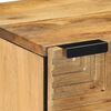 vidaXL Mesilla de noche marrón 40x33x46 cm madera maciza mango