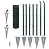 vidaXL Set de euro valla acero verde 10x1 m