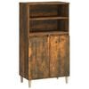 vidaXL Aparador alto madera contrachapada roble ahumado 60x36x110 cm