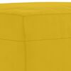 vidaXL Juego de sof&aacute;s con cojines 3 piezas terciopelo amarillo