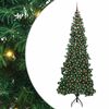 vidaXL &Aacute;rbol de Navidad Artificial de Esquina Verde 240 cm PVC y Metal