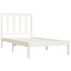 vidaXL Estructura de cama sin colch&oacute;n madera de pino blanco 100x200 cm