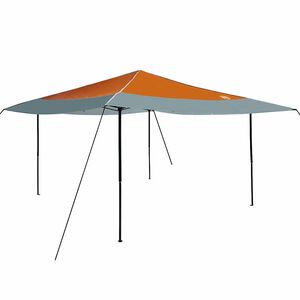 vidaXL Carpa Dosel 395 x 395 x 251 cm Naranja tela