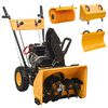 vidaXL Set de quitanieves y barredora de gasolina 4 en 1 6,5 HP