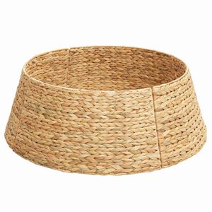vidaXL Collar para &aacute;rbol de Navidad Redondo Natural Di&aacute;m. 60 x 22 cm