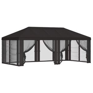 vidaXL Funda de Gazebo con Paredes Laterales 6 x 3 m Gris antracita