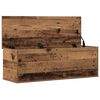 vidaXL Caja de Almacenamiento Madera envejecida 102 x 35 x 35 cm