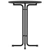 vidaXL Mesa de bar madera ingenier&iacute;a y acero negro &Oslash;80x110 cm