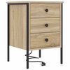 vidaXL Armario de Noche con cajón 2 pcs Roble Sonoma 42 x 41 x 61 cm