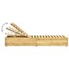 vidaXL Tumbona con mesa de madera de pino impregnada verde