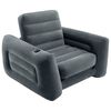 Intex Sill&oacute;n cama extra&iacute;ble gris oscuro 117x224x66 cm
