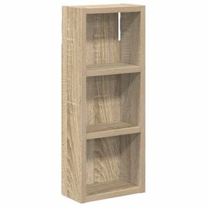 vidaXL Armario de pared para ba&ntilde;o Roble Sonoma 20 x 10 x 50 cm