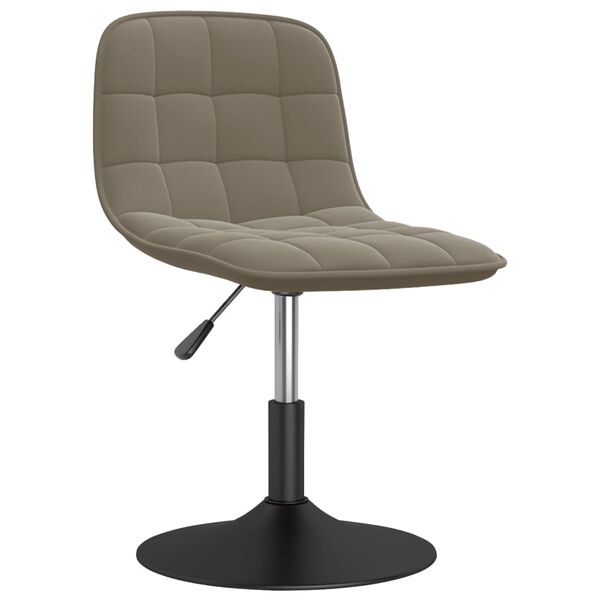 vidaXL Taburete de cocina de terciopelo gris claro