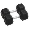vidaXL Mancuernas 2 unidades total hierro fundido 15 kg