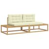 vidaXL Conjunto de sof&aacute;s de exterior Blanco 230,5 x 83 x 73 cm