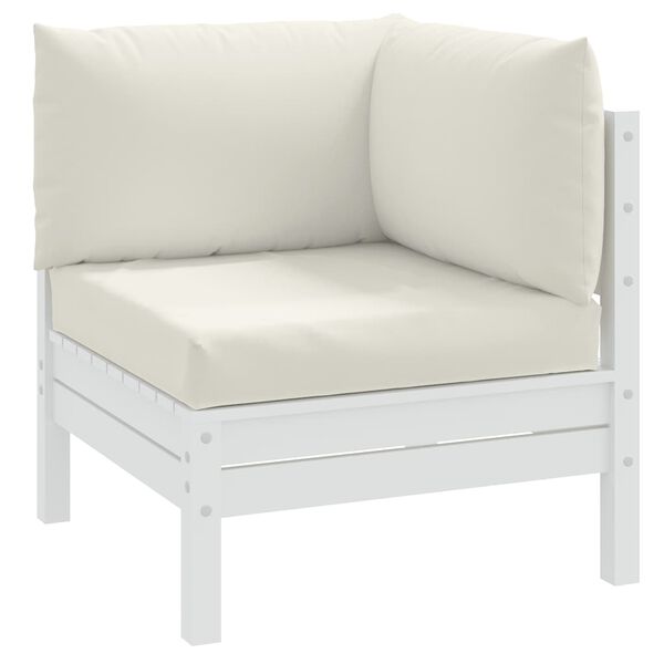 vidaXL Cojines para sof&aacute; de palets 3 uds tela crema melange