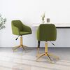 vidaXL Sillas de comedor giratorias 2 uds de terciopelo verde claro