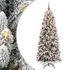 vidaXL &Aacute;rbol de Navidad artificial 180 cm PVC y Pl&aacute;stico y Acero y PE