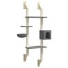 vidaXL &Aacute;rbol rascador para gatos de pared gris oscuro 180 cm