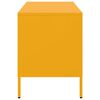 vidaXL Muebles para TV 2 unidades acero amarillo mostaza 68x39x50,5 cm