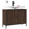 vidaXL Armario lavabo ba&ntilde;o madera ingenier&iacute;a roble marr&oacute;n 80x30x60 cm