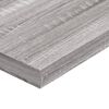 vidaXL Estantes pared 4 uds madera ingenier&iacute;a gris Sonoma 100x10x1,5cm