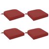 vidaXL Cojines de asiento de 4 piezas SOEST 4 uds. 100% Poli&eacute;ster