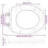 vidaXL Asiento de WC 44,8 x 37,3 x 4,2 cm Duroplast