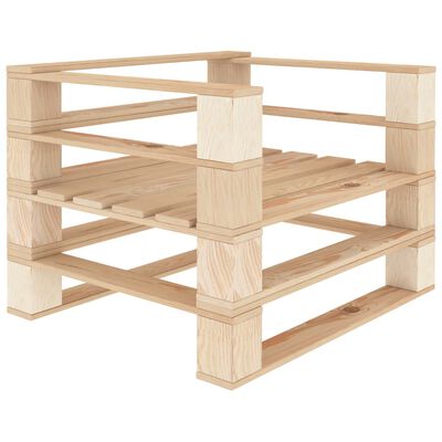 vidaXL Juego de muebles de palets para jardín 5 piezas de madera