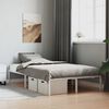 vidaXL Estructura de cama sin colch&oacute;n metal blanco 120x200 cm