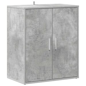 vidaXL Zapatero madera de ingenier&iacute;a gris hormig&oacute;n 60x35x70 cm