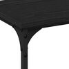 vidaXL Mesa Consola Roble negro 200 x 29 x 75 cm