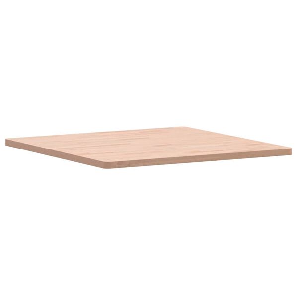 vidaXL Tablero de mesa cuadrado de madera maciza de haya 80x80x2,5 cm