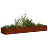 vidaXL Jardinera oxidada acero corten 360x80x40 cm