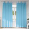 vidaXL Cortinas Opacas con Anillas 2 pcs Azul Claro 245 x 140 cm