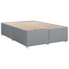 vidaXL Cama box spring con colch&oacute;n tela gris claro 160x200 cm