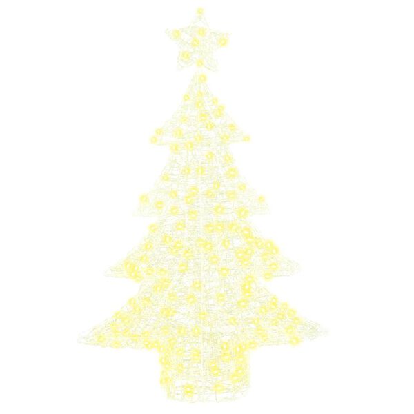 vidaXL &Aacute;rbol de Navidad con 100 LED c&aacute;lido 120 cm Acr&iacute;lico