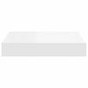 vidaXL Estante flotante de pared MDF blanco 23x23,5x3,8 cm