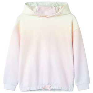 vidaXL Sudadera infantil con capucha blanco estrellado 104