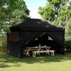 vidaXL Carpa de Fiesta Negro 279 x 410 x 315 cm Tela Oxford