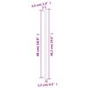 vidaXL Tiradores para armarios 5 uds acero inoxidable bronce 480 mm