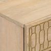 vidaXL Mesita de noche de madera maciza de mango 40x33x46 cm