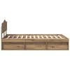 vidaXL Estructura de cama con cabecera Roble Artesanal 120 x 200 cm