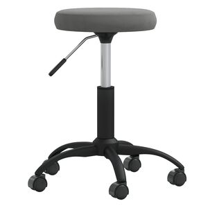 vidaXL Silla de comedor de terciopelo gris oscuro