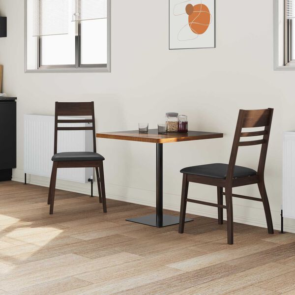 vidaXL Sillas de comedor 2 pcs Marr&oacute;n Claro 43 x 54 x 89 cm