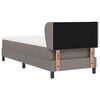 vidaXL Cama tipo Box Spring con colch&oacute;n Taup&eacute; 80 x 200 cm tela
